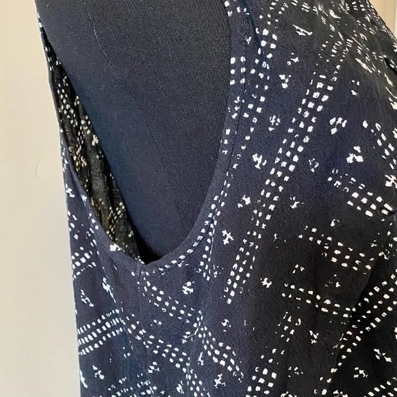 FREE PEOPLE NWT Crinkle Look Through Top in Black Combo Size Small - Picture 5 of 9